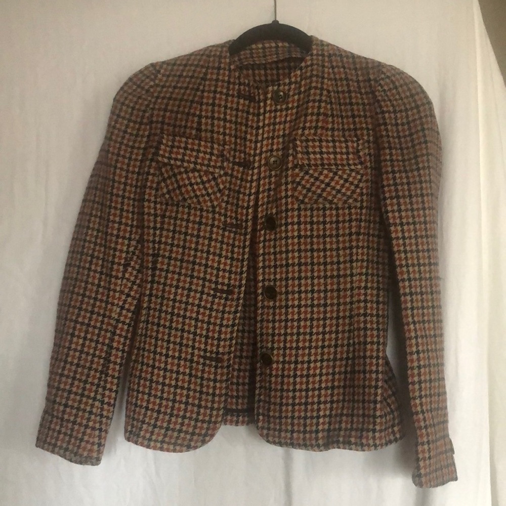 Vintage houndstooth suit jacket.